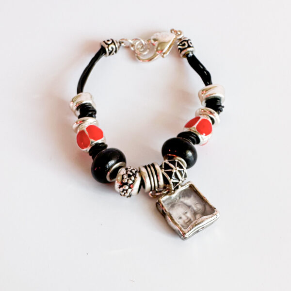 Armband rood zwart